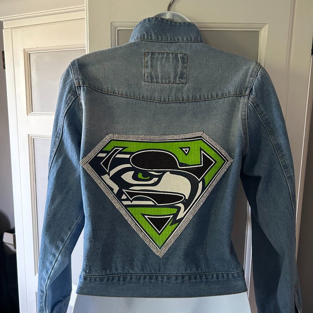 Upscaled32 - Seattle Seahawks Denim Jacket